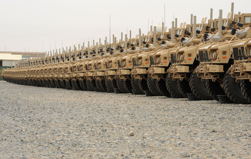 Illustration for article titled MRAPs in Afghanistan